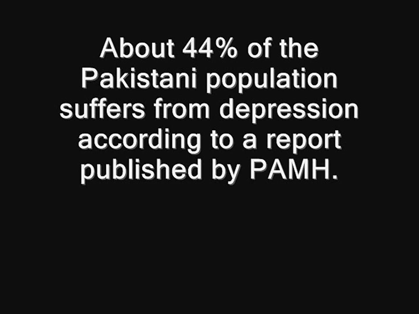 Depression. A Documentary