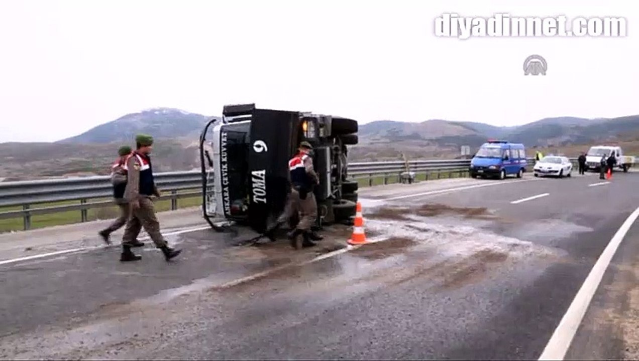 Karabük'te TOMA devrildi 1 yaralı