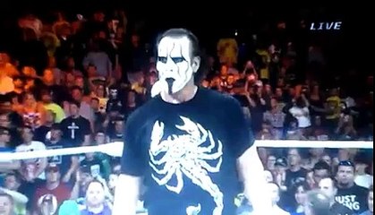 WWE of RAW fighting between Randy Atom VS Sting