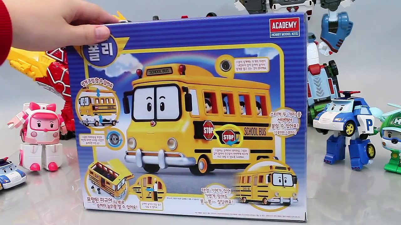 로보카폴리 스쿨비 캐리어 미니카 버스 타요 뽀로로 장난감 мультфильмы про машинки Робокар Поли School b Carrier Mini Cars Toys