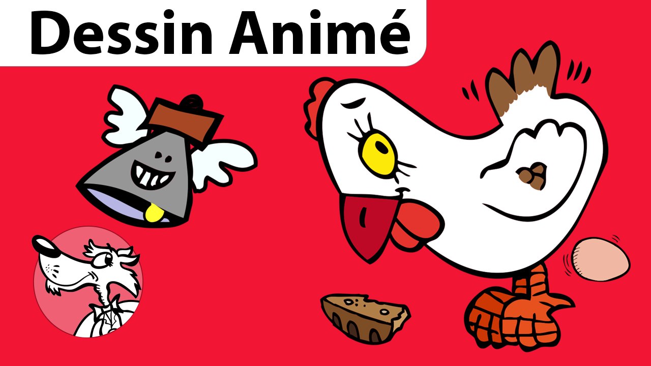 Une poule sur un mur, un dessin animé pour Pâques