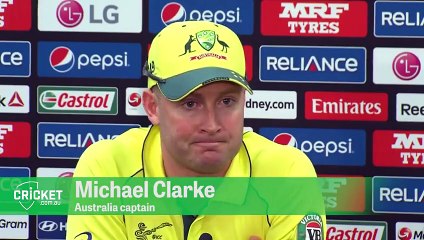 Things got a bit awkward in Michael Clarke’s post-match press conference (PG – 18+)