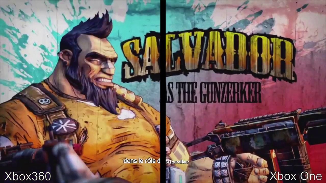 Comparaison de Borderlands 2 - Xbox One / Xbox 360