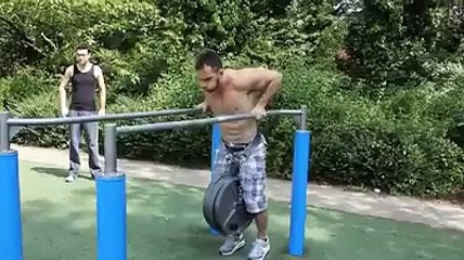 The Body Builder Doing Awesome thing