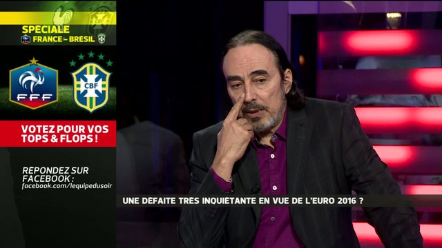 E21 - L'Équipe du soir - Extrait : Une défaite inquiétante en vue de l'Euro 2016 ?