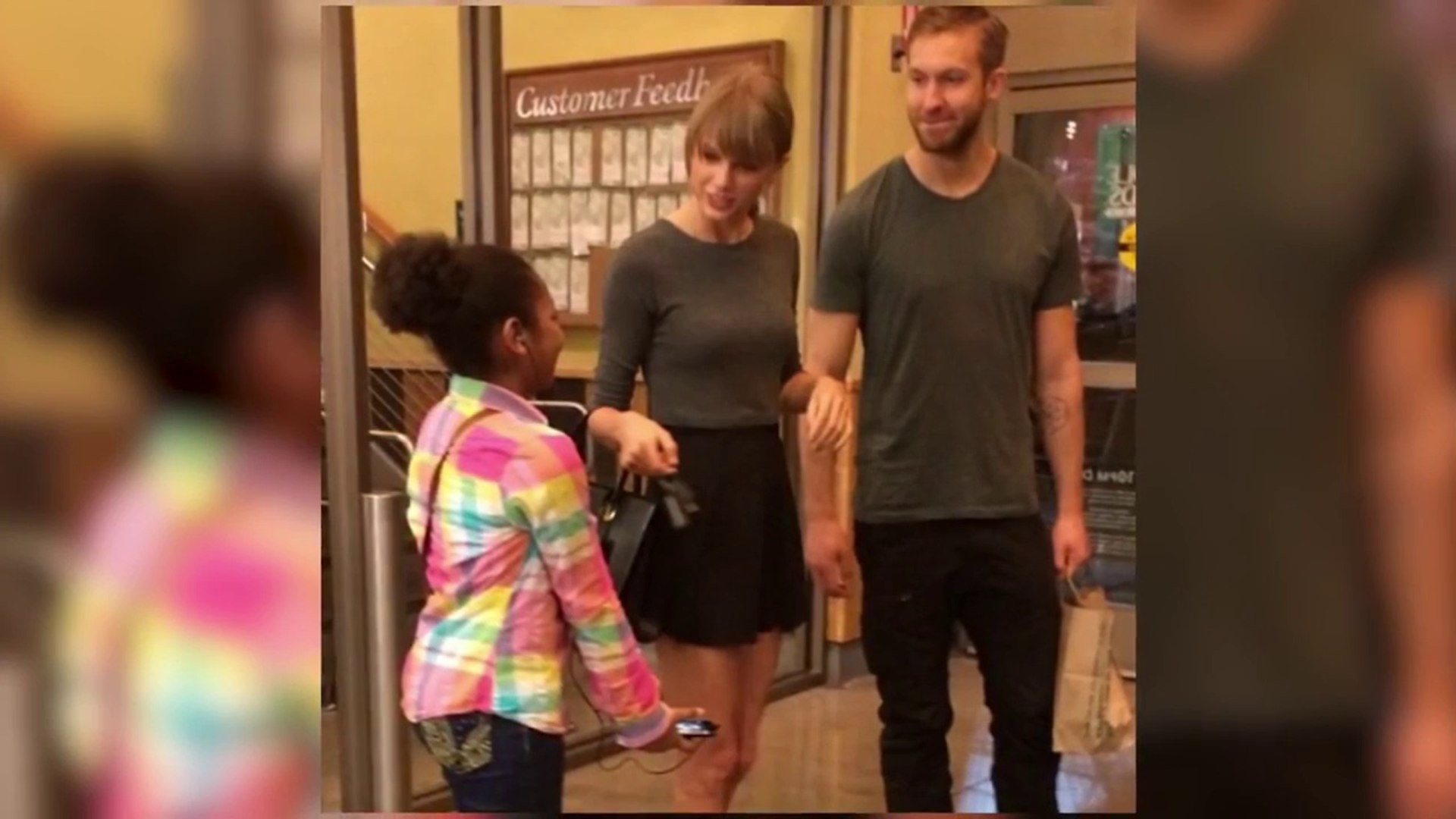 Taylor Swift & Calvin Harris Whole Foods DATING & KISSING 2015