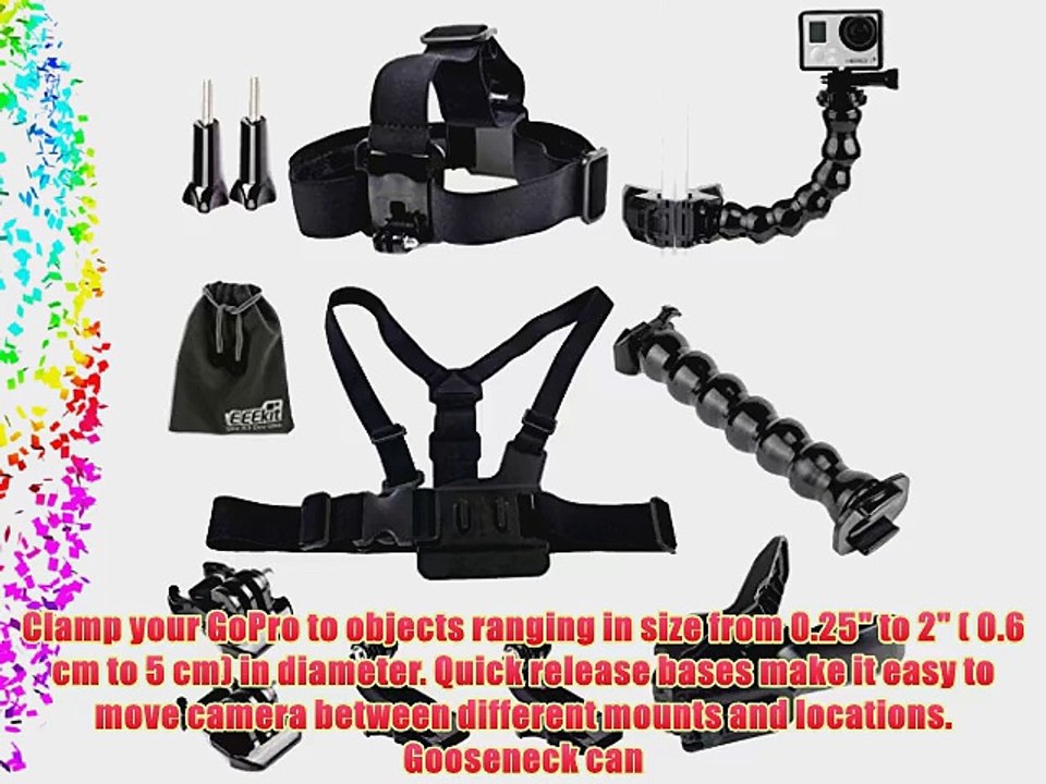 EEEKit 10-in-1 for for GoPro HERO4 SILVER/BLACK Hero3  3 2 Hero 3 /3/2/1/Hero 3 Plus Cameras