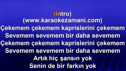 Ali Güven - Çekemem - 2007 TÜRKÇE KARAOKE
