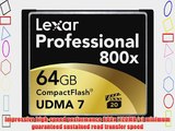 Lexar Professional 800x 64GB CompactFlash Memory Card LCF64GCTBNA800