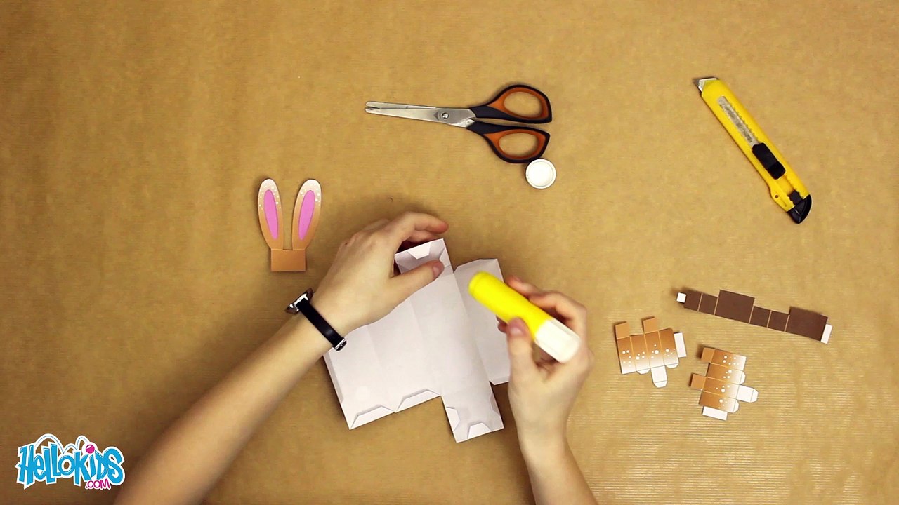 PaperToy de Pâques: Le lapin