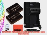 Pack of 2 DMW-BCG10 DMW-BCG10E DMW-BCG10PP Batteries and Battery Charger for Panasonic Lumix
