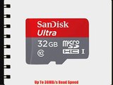 SanDisk Ultra 32GB MicroSDHC Class 10 UHS Memory Card Speed Up To 30MB/s With Adapter - SDSDQUA-032G-U46A