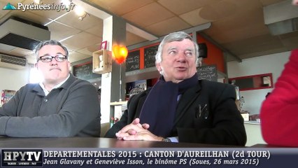 [DEPARTEMENTALES] J. Glavany et G. Isson au 2d Tour (26 mars 2015)