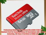 Professional Mobile Ultra SanDisck MicroSDXC 64GB (64 Gigabyte) Card for Samsung Galaxy S3