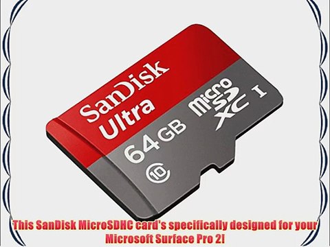 Professional Ultra SanDisk 64GB MicroSDXC Microsoft Surface Pro 2 card is custom formatted