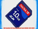 1GB Sandisk SD (Secure Digital) Card SDSDB-1024 (BXP)