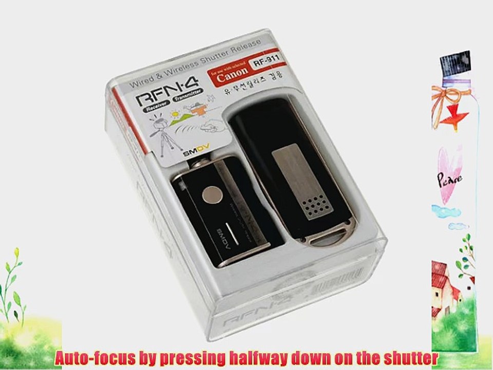 *New* High-end! SMDV RFN-4 Wireless Remote Shutter Release Cable for Canon EOS 1D 1DS Mark