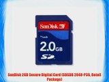 SanDisk 2GB Secure Digital Card (SDSDB 2048-P36 Retail Package)