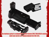 Neewer Battery Grip Holder Replacement For BG-E14   2x Rechargeable 7.4V 1800mAh Replacement