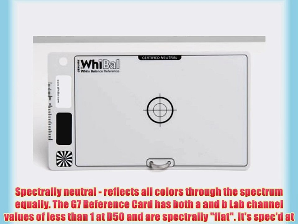 WhiBal G7 White Balance Studio Card