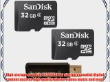 Sandisk 32GB x2 MicroSD HC Memory Card Class 4 with SoCal Trade (tm) MicroSD HC XC