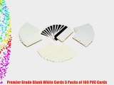 Premier Grade Blank White Cards 5 Packs of 100 PVC Cards