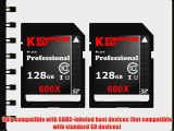 Komputerbay 2 PACK - 128GB SDXC Secure Digital Extended Capacity Speed Class 10 600X UHS-I