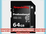 Komputerbay 64GB SDXC Secure Digital Extended Capacity Speed Class 10 UHS-I Ultra High Speed