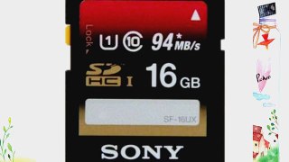Sony16GB SDHC UHS-1 Class 10 Memory Card 2 Pack (SF16UXD/TQN)