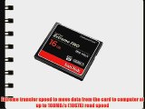 SanDisk Extreme PRO 16GB Compact Flash Memory Card UDMA 7 Speed Up To 160MB/s- SDCFXPS-016G-X46