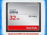 SanDisk Ultra 32GB CompactFlash Memory Card Speed Up To 50MB/s Frustration-Free Packaging-