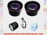 SAVEoN Professional 58mm Telephoto and Wide Angle Lens with Adapter Ring and 4PC Close-Up Macro