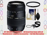 Tamron 70-300mm Di LD Macro Zoom Lens with Built In Motor   62mm UV Filter   Accessory Kit