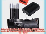Battery Grip Kit for Sony Alpha SLT-A77 Alpha a77II DSLR Camera -Includes Qty 1 Replacement