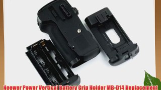 Neewer Power Vertical Battery Grip Holder MB-D14 Replacement for DSLR Nikon D600 DSLR Camera
