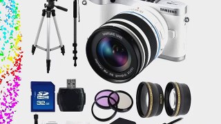 Samsung NX300 Mirrorless Digital Camera with 18-55mm f/3.5-5.6 OIS Lens (White) SSE Bundle