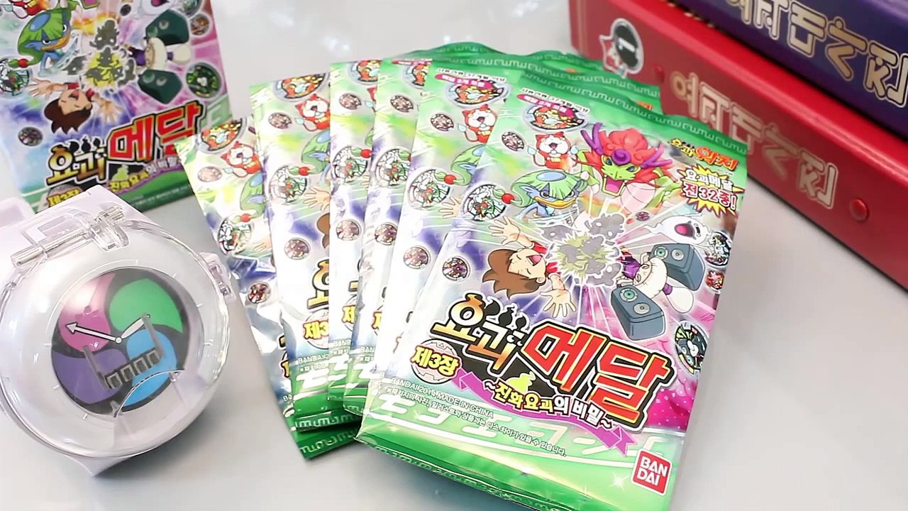 요괴워치 메달3장 카봇 또봇 타요 뽀로로 다이노포스 폴리 장난감 Youkai Watch Toys 妖怪 ウォッチ メダル おもちゃ 玩具 Игрушки