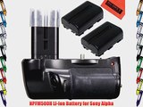 Battery Grip Kit for Sony Alpha SLT-A77 Alpha a77II DSLR Camera -Includes Qty 2 Replacement