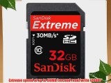SanDisk Flash 32 GB SDHC Flash Memory Card SDSDX3-032G (Black)