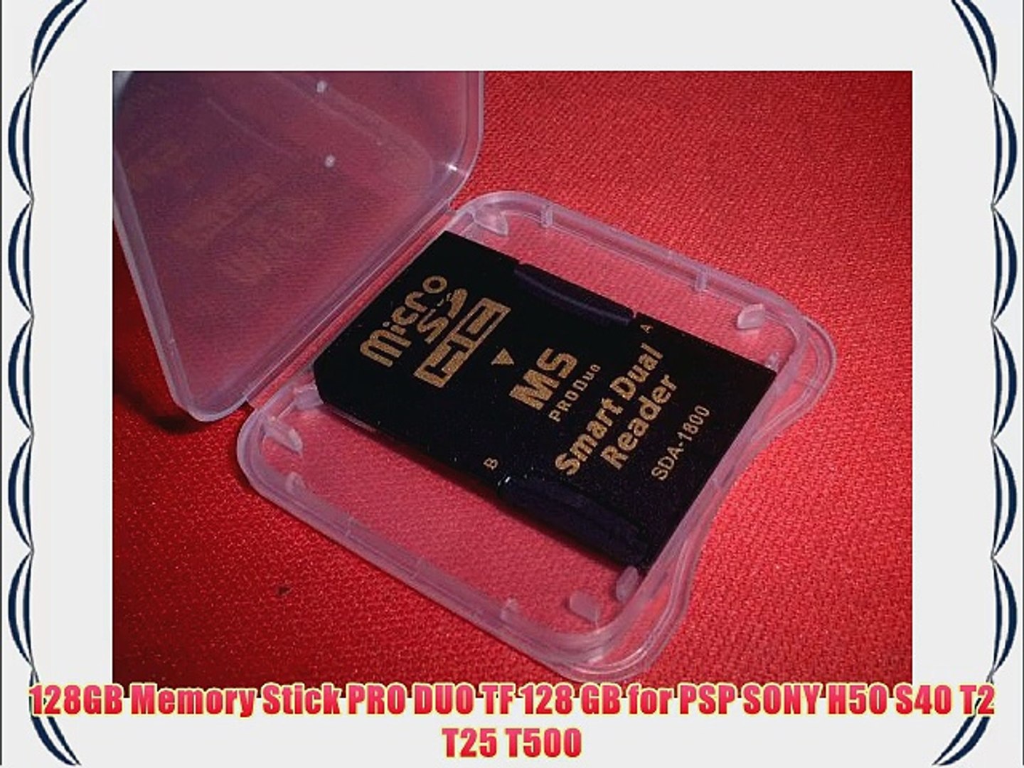 128GB Memory Stick PRO DUO TF 128 GB for PSP SONY H50 S40 T2 T25 T500 -  video Dailymotion