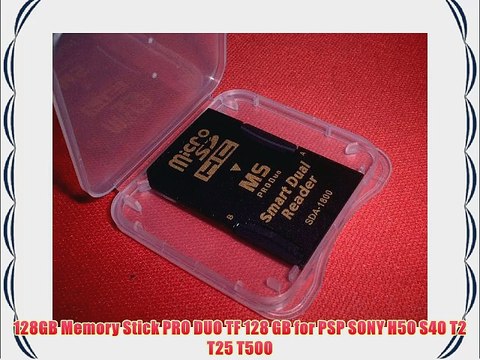 128GB Memory Stick PRO DUO TF 128 GB for PSP SONY H50 S40 T2 T25 T500