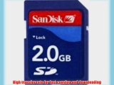 SanDisk Standard SD Card 2GB Memory for Canon PowerShot G9 S5 IS SX100 SD550 SD870 SD850 DS900