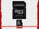 Kingston 16GB Class 10 Micro SDHC Memory Card SDC10/16GB (Pack of 5)
