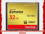 SanDisk Extreme 32GB Compact Flash Memory Card UDMA 7 Speed Up To 120MB/s- SDCFXS-032G-X46