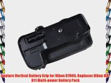 Aputure Vertical Battery Grip for Nikon D7000 Replaces Nikon MB-D11 Multi-power Battery Pack