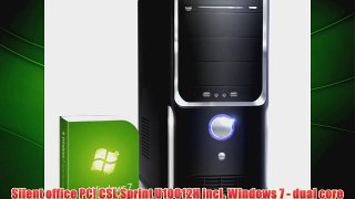 Silent office PC CSL Sprint U10012H incl Windows 7 dual core computer system with AMD A66420K APU 2x 4000 MHz 500GB HDD