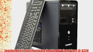 Zoostorm 78770312 Business Desktop PC Intel Core i33220 33GHz Processor 6GB DDR3 RAM 500GB HDD DVDRW USB 20 1x DVID 1x V