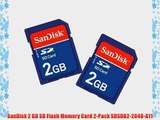 SanDisk 2 GB SD Flash Memory Card 2-Pack SDSDB2-2048-A11