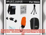 Must Have Accessory Kit For Nikon COOLPIX AW120 AW110 AW100 AW130 Waterproof Digital Camera