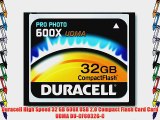 Duracell High Speed 32 GB 600X USB 2.0 Compact Flash Card Card UDMA DU-CF6032G-C